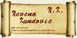 Nevena Kundović vizit kartica